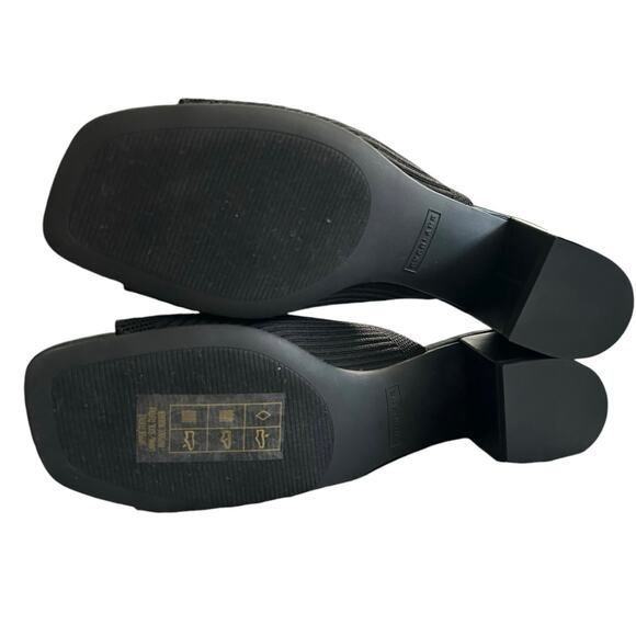 EVERLANE Women’s The Glove Block Heel Mule in Stretchy Black ReKnit-Size 7.5 - Picture 6 of 7